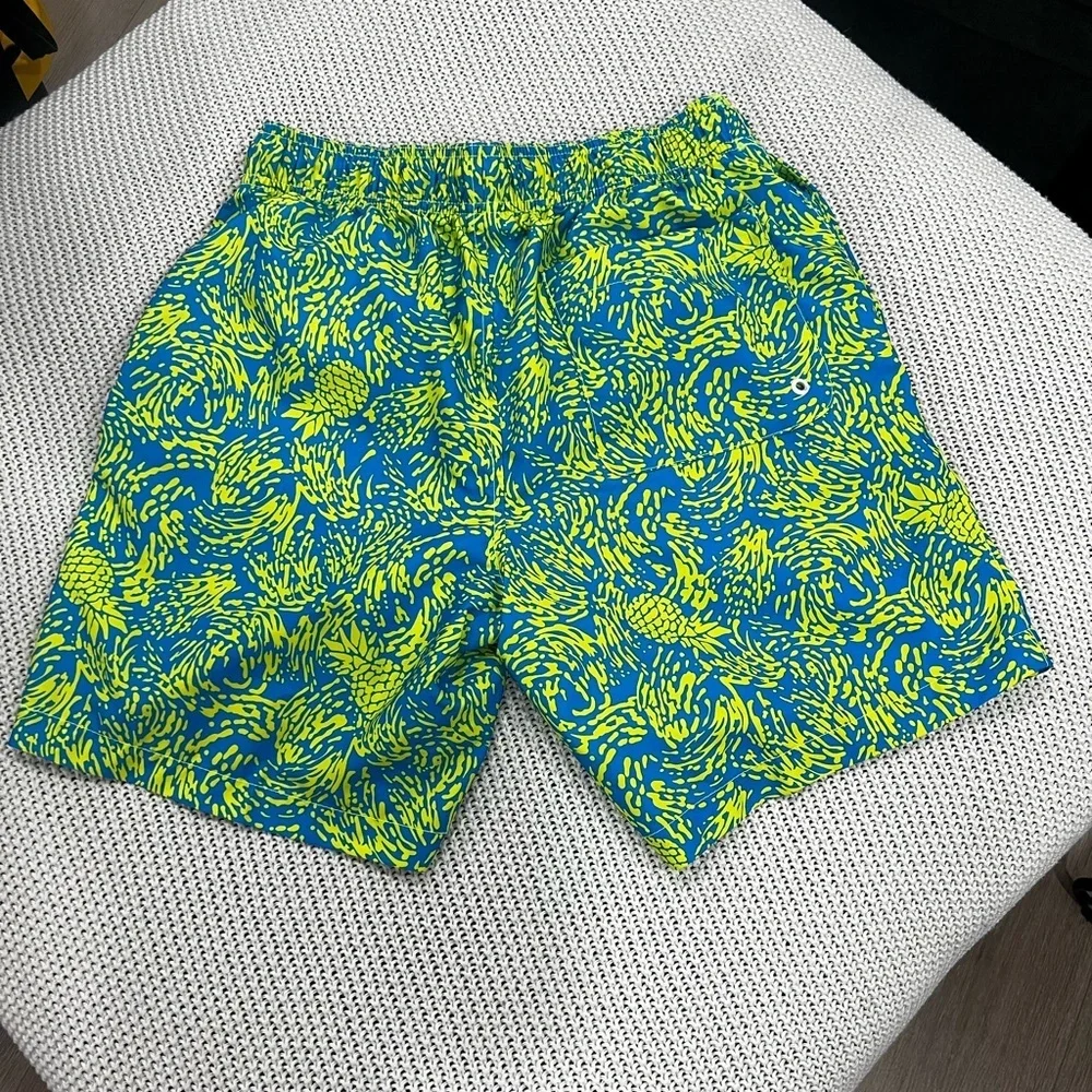Speedo Blue and Yellow Patterned Swim Trunks